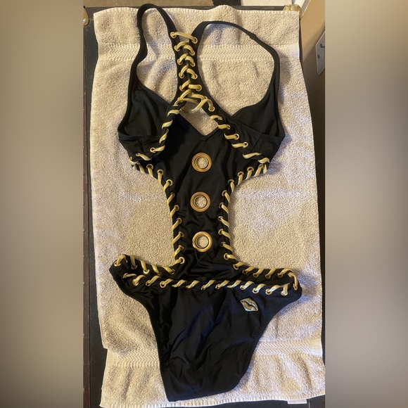Betsy Johnson cut out swim suit - Picture 2 of 2